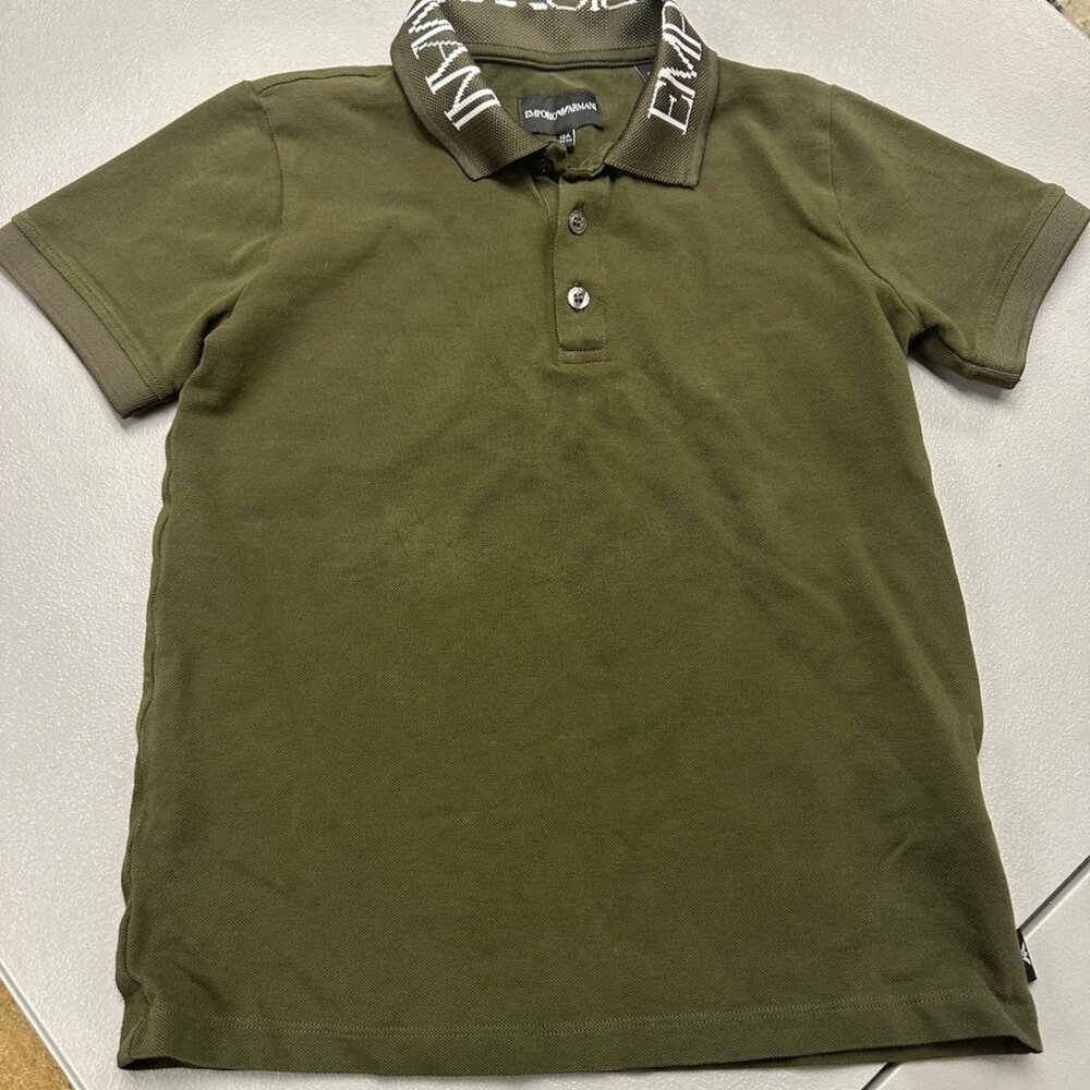 Emporio Armani Boys Logo Collar Polo Shirt size 12